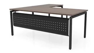 L Shaped Desk Shells PBD Furniture 72in x 72in L-Desk with Modesty Panel