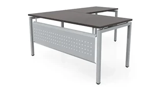 L Shaped Desk Shells PBD Furniture 60in x 66in L-Desk with Modesty Panel 