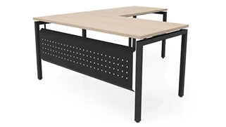 L Shaped Desk Shells PBD Furniture 60in x 66in L-Desk with Modesty Panel