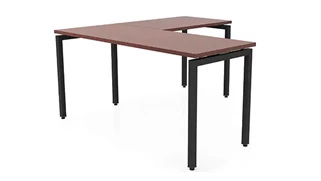 L Shaped Desk Shells PBD Furniture 60in x 66in Slender L-Desk