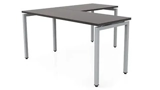 L Shaped Desk Shells PBD Furniture 60in x 66in Slender L-Desk