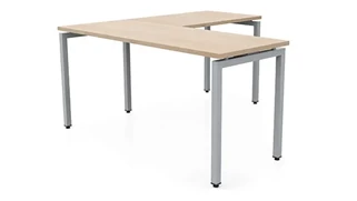 L Shaped Desk Shells PBD Furniture 60in x 66in Slender L-Desk 