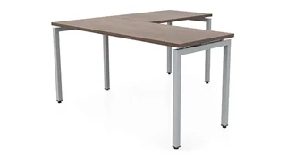 L Shaped Desk Shells PBD Furniture 60in x 60in Slender L-Desk 