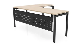 L Shaped Desk Shells PBD Furniture 72in x 60in Slender L-Desk with Modesty Panel