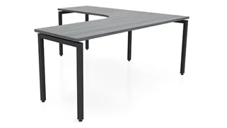 L Shaped Desk Shells PBD Furniture 72in x 72in Curve Corner L-Desk