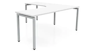 L Shaped Desk Shells PBD Furniture 72in x 72in Curve Corner L-Desk