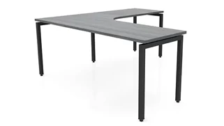 L Shaped Desk Shells PBD Furniture 72in x 72in Curve Corner L-Desk