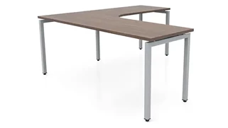 L Shaped Desk Shells PBD Furniture 72in x 72in Curve Corner L-Desk