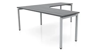 L Shaped Desk Shells PBD Furniture 72in x 84in Curve Corner L-Desk