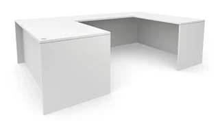 U Shaped Desk Shells PBD Furniture 66in x 101in U-Desk
