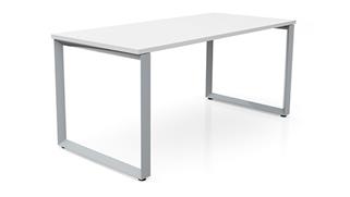 Executive Desks Office Source 66in x 24in Beveled Loop Leg Desk