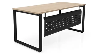 Stand-Alone Desk Shells PBD Furniture 60in x 30in Beveled Loop Leg Desk with Modesty Panel
