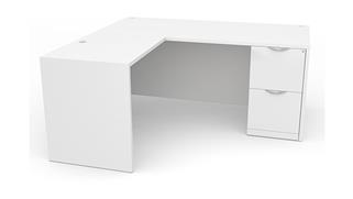 L Shaped Desks Office Source 72in x 78in Single Pedestal L-Shaped Desk