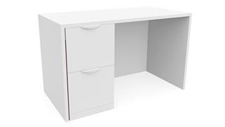 Executive Desks Office Source 66in x 30in Single Pedestal Desk