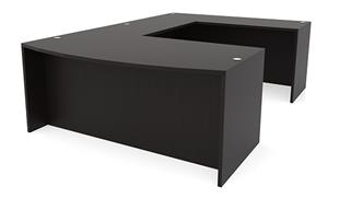 U Shaped Desks Office Source 72in x 112in Bow Front U-Shaped Desk