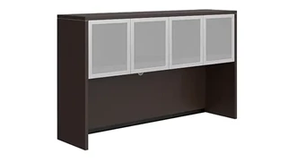 Desk Hutches PBD Furniture 60in Hutch with Four Glass Doors