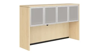 Desk Hutches PBD Furniture 60in Hutch with Four Glass Doors