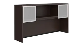 Desk Hutches PBD Furniture 66in Hutch with Two Glass Doors