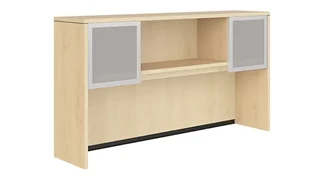 Desk Hutches PBD Furniture 66in Hutch with Two Glass Doors