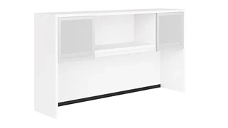 Desk Hutches PBD Furniture 66in Hutch with Two Glass Doors