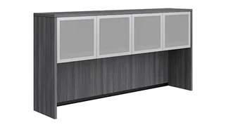 Desk Hutches PBD Furniture 72in Hutch with Four Glass Doors