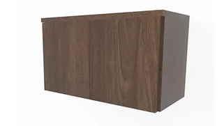 Desk Hutches PBD Furniture 31in Wall Mount Hutch w/ 2 Laminate Doors