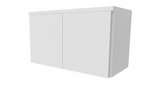 Hutches Office Source 36in Wall Mount Storage Unit with 2 Laminate Doors