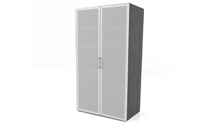Tall Storage Cabinets PBD Furniture 65-1/2in H Frosted Glass Door Storage Cabinet