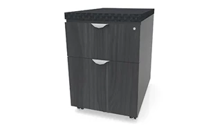 Mobile File Cabinets PBD Furniture Low Mobile Box File Pedestal with Cushion Top