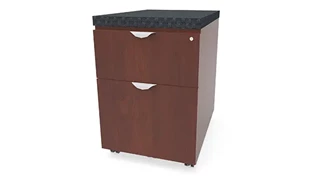 Mobile File Cabinets PBD Furniture Low Mobile Box File Pedestal with Cushion Top