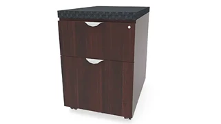 Mobile File Cabinets PBD Furniture Low Mobile Box File Pedestal with Cushion Top