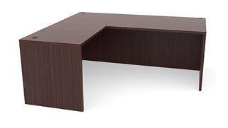 L Shaped Desks Office Source 66in x 77in Reversible L-Shaped Desk