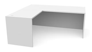 L Shaped Desks Office Source 66in x 72in Reversible L-Shaped Desk