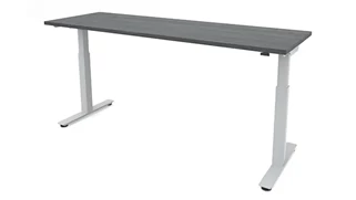 Standing Desks - Electronically Adjustable PBD Furniture 60in x 24in Dual Motor 2 Stage Adjustable Height Sit to Stand Desk