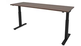 Adjustable Height Desks & Tables Office Source 48in x 24in Dual Motor 3 Stage Adjustable Height Sit to Stand Desk