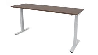Adjustable Height Desks & Tables Office Source 66in x 24in Dual Motor 2 Stage Adjustable Height Sit to Stand Desk