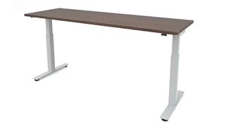 Standing Desks - Electronically Adjustable PBD Furniture 6ft x 24in Dual Motor 2 Stage Adjustable Height Sit to Stand Desk