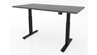 Adjustable Height Desks & Tables Office Source 6ft x 30in Dual Motor 3 Stage Adjustable Height Sit to Stand Desk