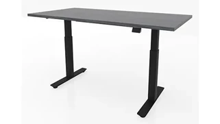 Standing Desks - Electronically Adjustable PBD Furniture 60in x 30in Dual Motor 2 Stage Adjustable Height Sit to Stand Desk