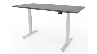 Standing Desks - Electronically Adjustable PBD Furniture 60in x 30in Dual Motor 2 Stage Adjustable Height Sit to Stand Desk