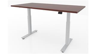 Adjustable Height Desks & Tables Office Source 66in x 30in Dual Motor 2 Stage Adjustable Height Sit to Stand Desk