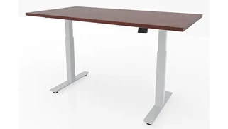 Standing Desks - Electronically Adjustable PBD Furniture 60in x 30in Dual Motor 2 Stage Adjustable Height Sit to Stand Desk