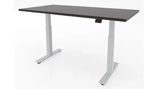 Standing Desks - Electronically Adjustable PBD Furniture 60in x 30in Dual Motor 2 Stage Adjustable Height Sit to Stand Desk