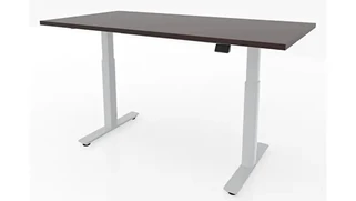 Standing Desks - Electronically Adjustable PBD Furniture 48in x 30in Dual Motor 2 Stage Adjustable Height Sit to Stand Desk