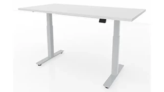 Standing Desks - Electronically Adjustable PBD Furniture 60in x 30in Dual Motor 2 Stage Adjustable Height Sit to Stand Desk