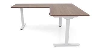 Adjustable Height Desks & Tables Office Source 60in x 66in Corner Electronic Adjustable Height Sit-to-Stand L-Desk
