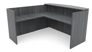 Reception Desks - L Shaped PBD Furniture 72in x 72in L-Shaped Reception Desk Only with Laminate Transaction Counter
