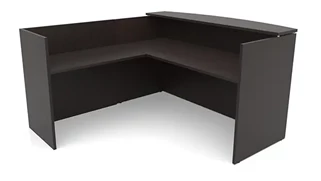 Reception Desks - L Shaped PBD Furniture 72in x 72in L-Shaped Reception Desk Only with Laminate Transaction Counter