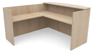 Reception Desks - L Shaped PBD Furniture 72in x 72in L-Shaped Reception Desk Only with Laminate Transaction Counter