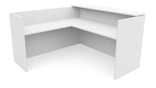 Reception Desks - L Shaped PBD Furniture 72in x 72in L-Shaped Reception Desk Only with Laminate Transaction Counter